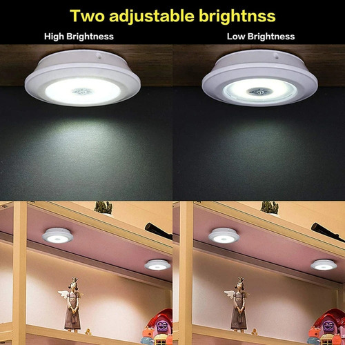 3 Focos Led Closet Cocina Pasillo Multiuso Control Remoto