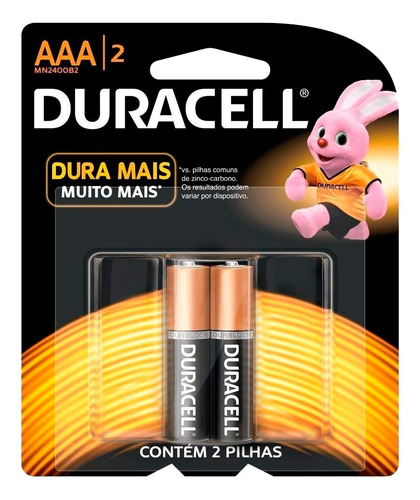 Pilha Duracell Aaa Palito 3a Catelão C/ 12 Revenda Atacado