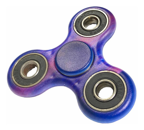 Juguete Anti Estrés Fidget Spinner Azul Purpura