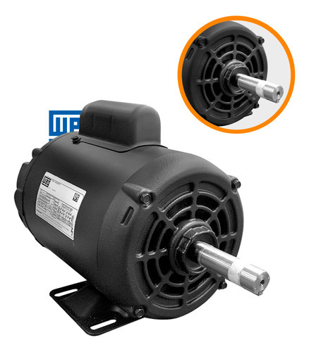 Motor Monofásico Weg 1cv 2 Polos 127/220v Alta Rotação