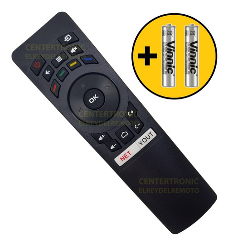 Imagen 1 de 5 de Control Remoto 553 Para Noblex Di49x7500 Di75x7500 Di49x6500
