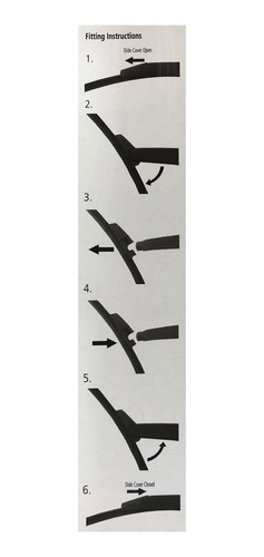 Imagen 5 de 10 de Escobilla Trasera 12 Adaptable Homologada P/peugeot 208