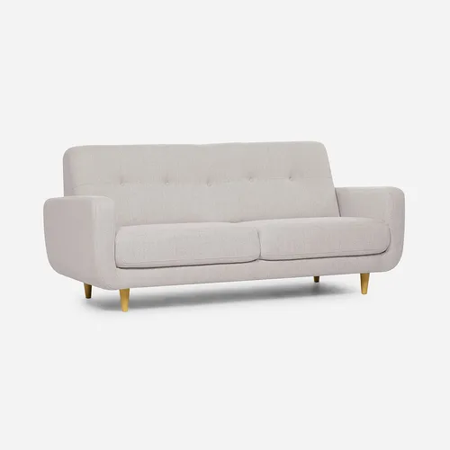 Sofá Rosen Sophia 3 Cuerpos Tela Beige