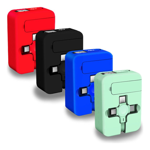 Cables De Carga 3 En 1 Retráctiles Usb C Y Micro Usb