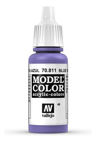 Vallejo Model Color 17ml Pintura Acrílica Color 46 Violeta Azul 70.811