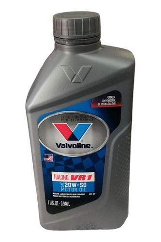 Aceite Mineral 20w50 Valvoline Racing Vr1 