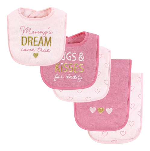 Conjunto De Babero Y Paño De Rizo De Algodón Unisex Orgánico