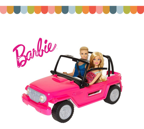 Jeep De Barbie Con Ken 