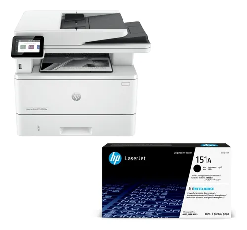 Combo Impresora Hp Mfp 4103fdw +tóner Hp 151a Negro Blanco
