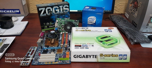 Kit Placa Mãe 775 + Intel Dual Core 2 Duo 2.4 + 4 Gb Ddr2