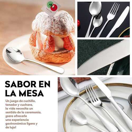 Juego De Cubiertos Acero Inoxidable24 Pcs Set De Cubiertos