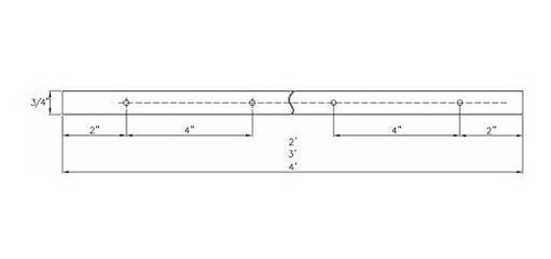 Pista 71 169 48 Pulgadas T Universal Con 2 Asimiento Ab...