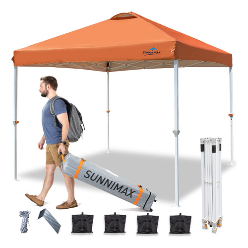 Sunnimax Tienda De Campana Con Toldo, Toldo Desplegable Para