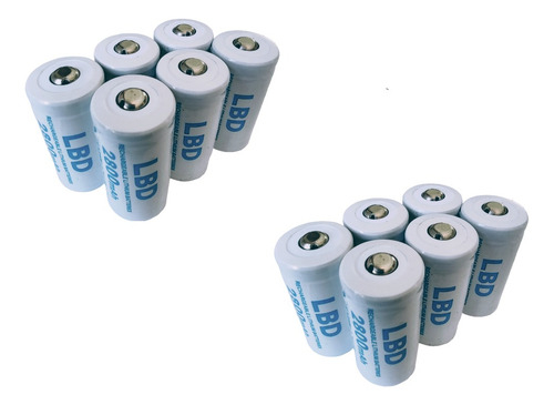 12 Bateria Pila Gtl Cr123 Recargables 2800 Mah