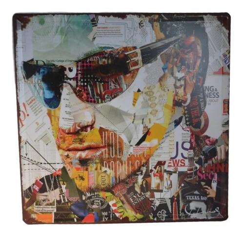 Imagen 1 de 1 de U2 Cuadro Decorativo De Metal - Arte Pop- Música- Decoración