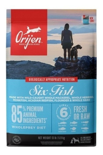 Imagen 1 de 2 de Orijen Six Fish Perro 5.9 Kg Ms