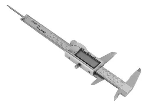 Pinza Vernier 0-150mm 6 Pollici Digital Calibro in Acciaio Inox Elettronico Vernier Calibro Micrometro in Fibra di Carbonio Fibra di Carbonio Calibro di Spessore del Calibro