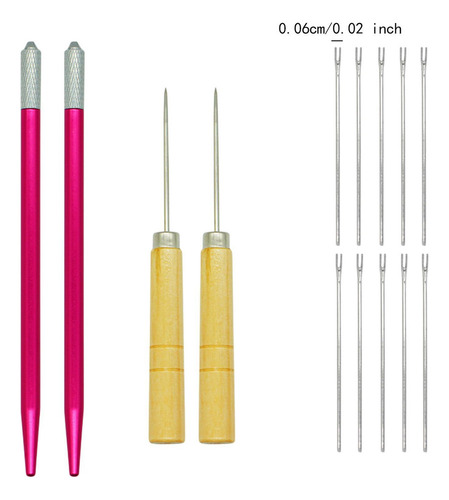 Herramienta De Inserción De Cabello De 10x0,6mm Aguja