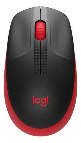 Mouse Logitech M190 Inalámbrico Rojo