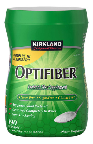 Kirkland Suplemento De Fibra Optifiber 190 Porciones Sabor Sin sabor