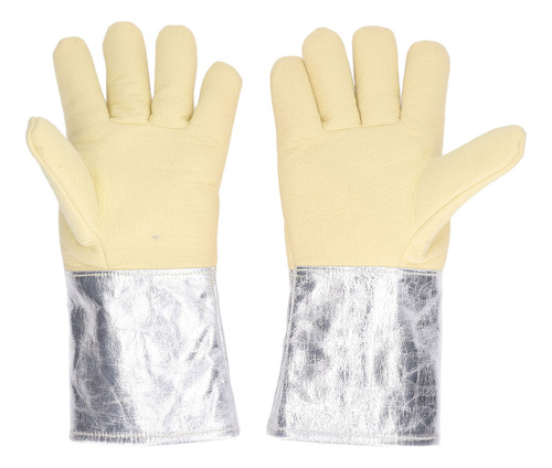 1 Par De Guantes De Papel De Aluminio Resistentes A Altas Te