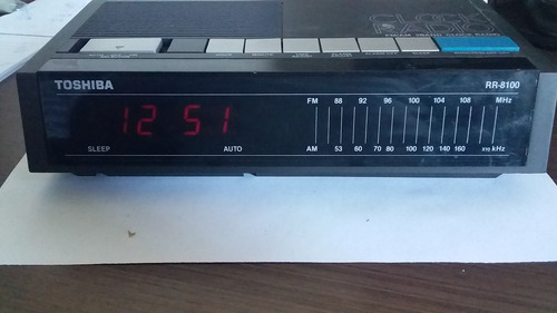 Antigo Radio Relógio Toshiba Rr8100 (Usado)