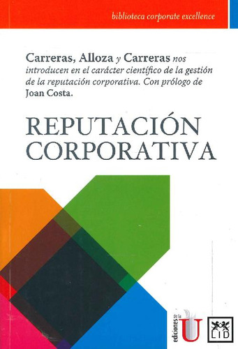 Libro Reputación Corporativa De Enrique Carreras Ángel Alloz