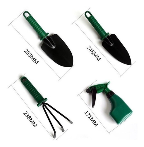 Imagen 4 de 5 de Set Herramientas Kit Jardineria Jardin 10 Pzas Huerta Valija