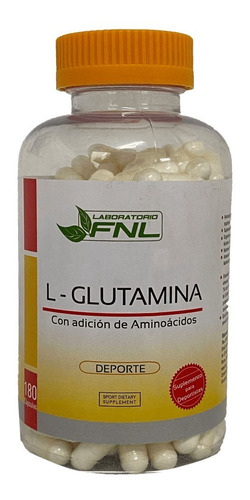 L- Glutamina Deporte 180 Cáps - 1000 Mg Aminoácidos Fnl