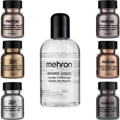 Mehron Maquillaje Vacaciones Shimmer Gift Set (6 Metálica En