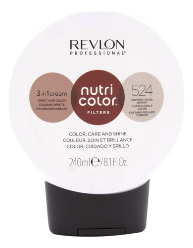 Mascarilla Revlon Nutri Color Filters 524 Pearly Brown 240ml
