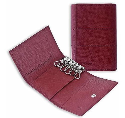 Ikepod Tri-fold Key Wallet/holder [cuero De Grano Mfp7b