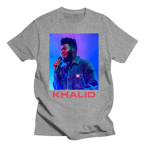 Camiseta De Algodón De Manga Corta Con Estampado Khalid