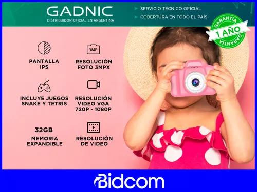 Cámara De Fotos Digital Para Niños Gadnic CK32