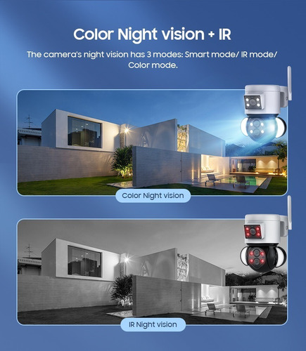 Imagen 9 de 10 de Camara Wifi 4mp 10x Zoom Fhd Multi-lens