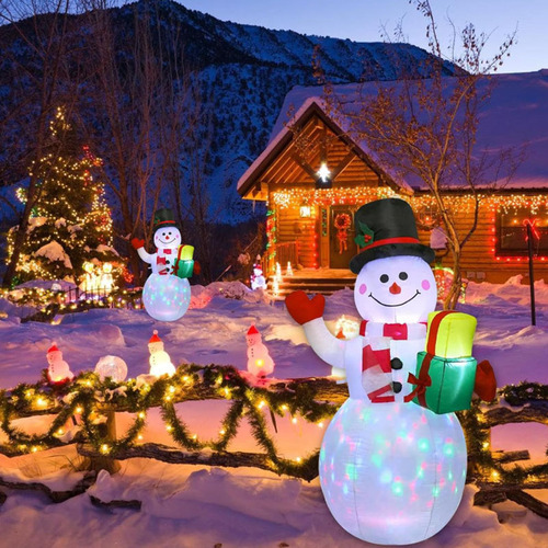 M Juguetes Inflables Navideños Muñeco De Nieve Inflable