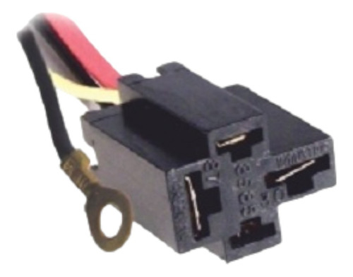 Ficha Y Conector Porta Relay 70 Amperes Con Conexión De Masa