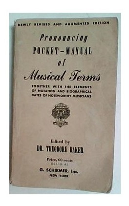 Pronouncing Poket - Manual Of Musical Terms