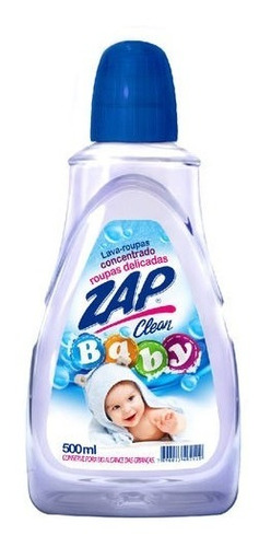 Kit 8unid - Lava Roupas / Sabão Liquido Baby Zap Clean 500ml