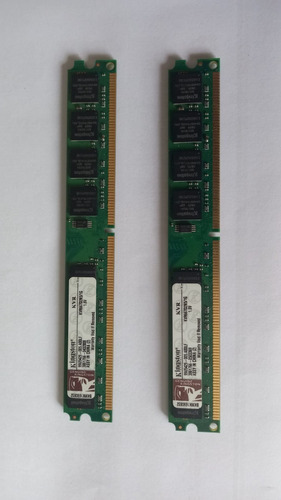 2 Memoria Ram Kingston Idénticas De 1 Gb-667 Mhz Cada Una