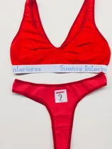 Comprar 6 X 5 Oferta Conjuntos Deportivos  Bombacha Y Corpiño T. 100