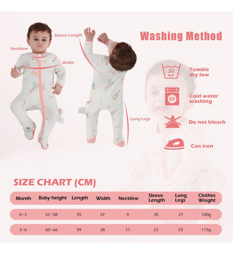 Pijama Para Bebé De Una Sola Pieza, Antideslizante