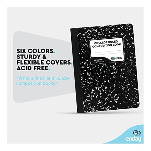 Notebooks De Composición De Enday College Regled Paper, De Y