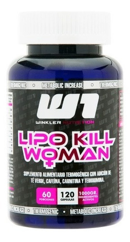 Quemador De Grasa Lipo Mujer 120 Caps Winkler Nutrition