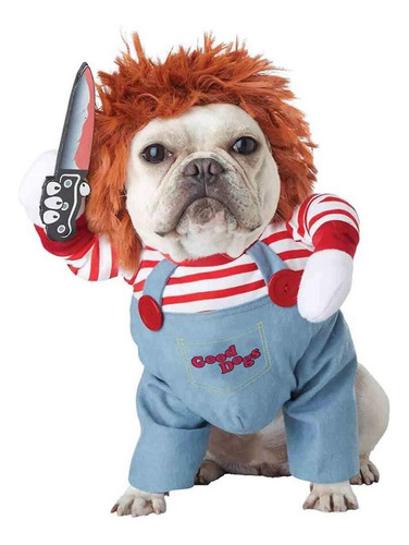 2024 Disfraces For Perros Mortal Doll Chucky Ropa Festa De