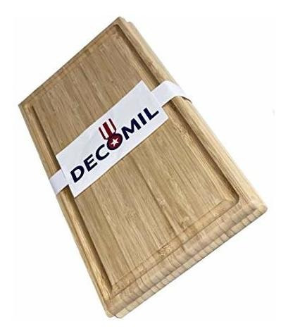 Decomil-tabla De Cortar De Bambú De Cocina (juego De 2 Pieza