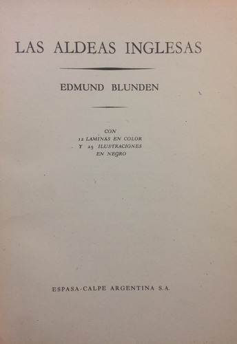 Las Aldeas Inglesas - Edmund Blunden