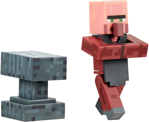 Minecraft Con Accesorio 7 Cms Villager Blacksmith