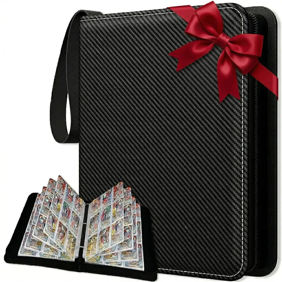 Álbum para Cartas TCG WinCheers de 9 Bolsillos con 50 Páginas, Protector para Pokémon y Yu-Gi-Oh