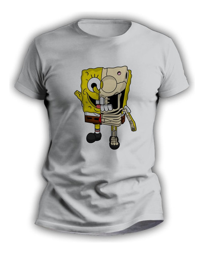 Remeras Infantiles Sublimadas Estampadas Bob Esponja - 7438